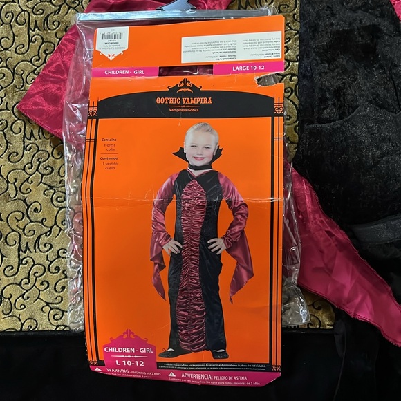 Girls Size 10/12 Halloween Costume Gothic Vampira - Picture 2 of 11